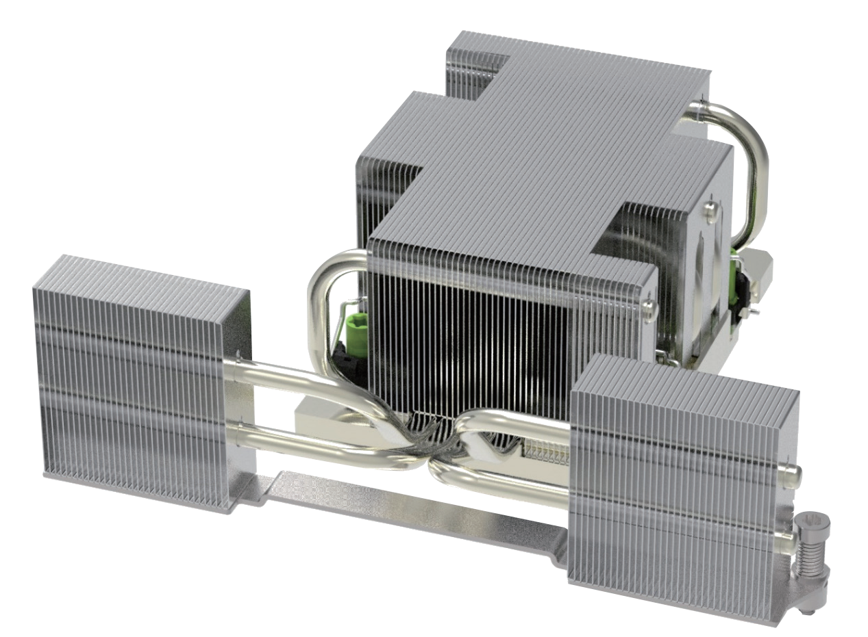 Anpassad luftkyld EVAC-2U-radiator