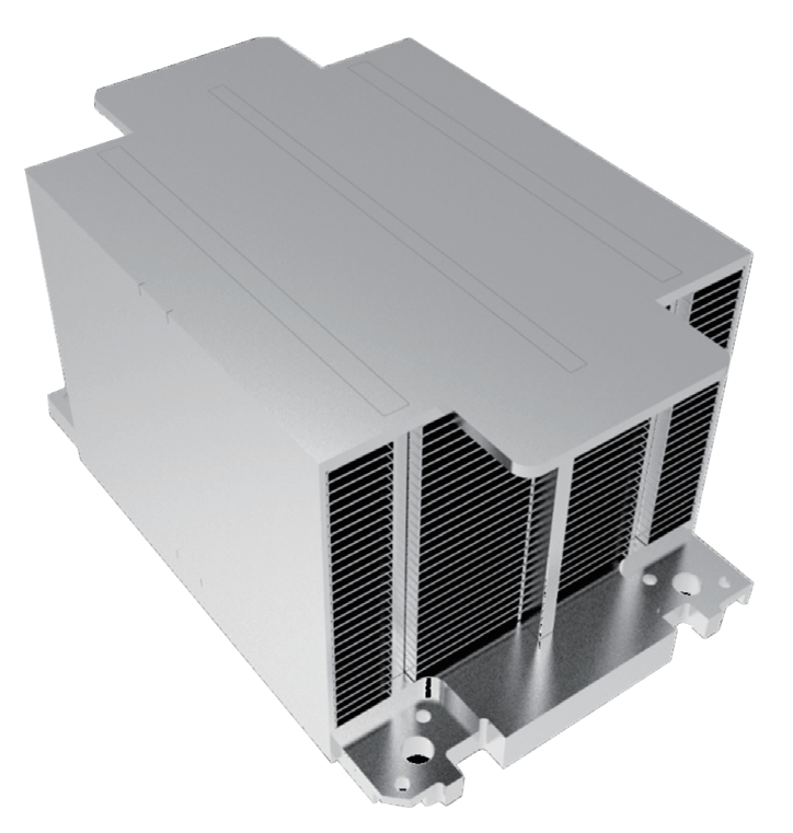Luftkyld 3DVC-2U-kylare i helaluminium