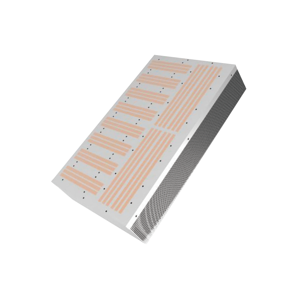 Skid fena och v&auml;rmer&ouml;r-integrerad aluminiumlegering luftkyld kylare